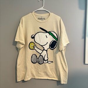 Peanuts Snoopy Pickleball T-Shirt Yellow 2XL